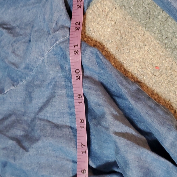 Vintage embroidered Denim top jrs xl - Picture 3 of 9